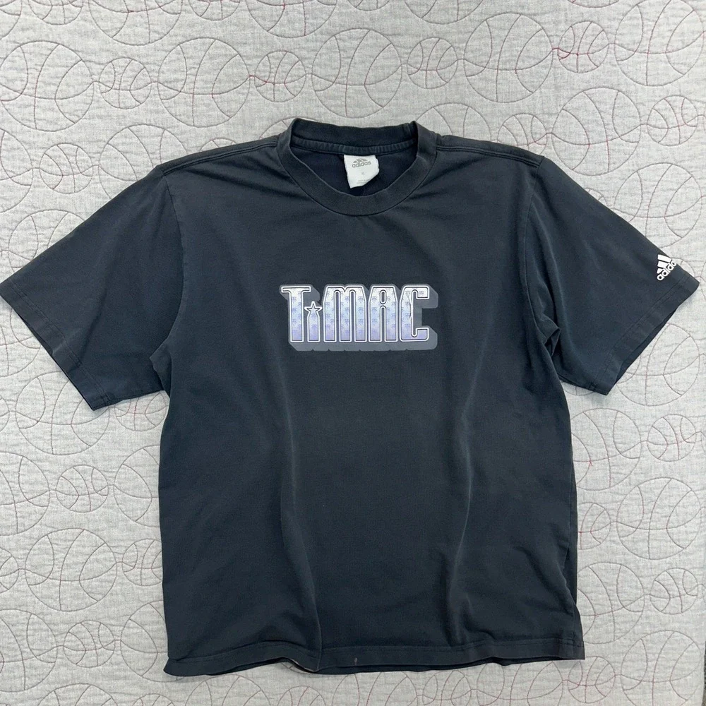 Adidas T-Shirt Black T-Mac Y2K Tracy McGrady / Men's XL